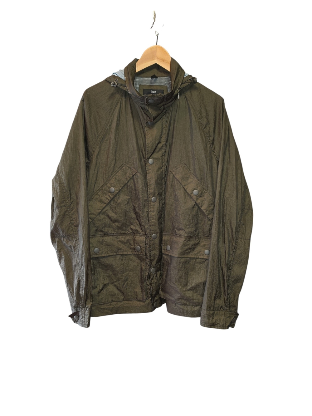 Vintage GAP Men's Hooded Windbreaker in Olive Sz M